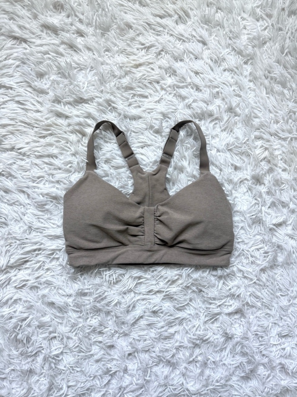 Beyond Yoga Wireless Racerback Bra — Taupe